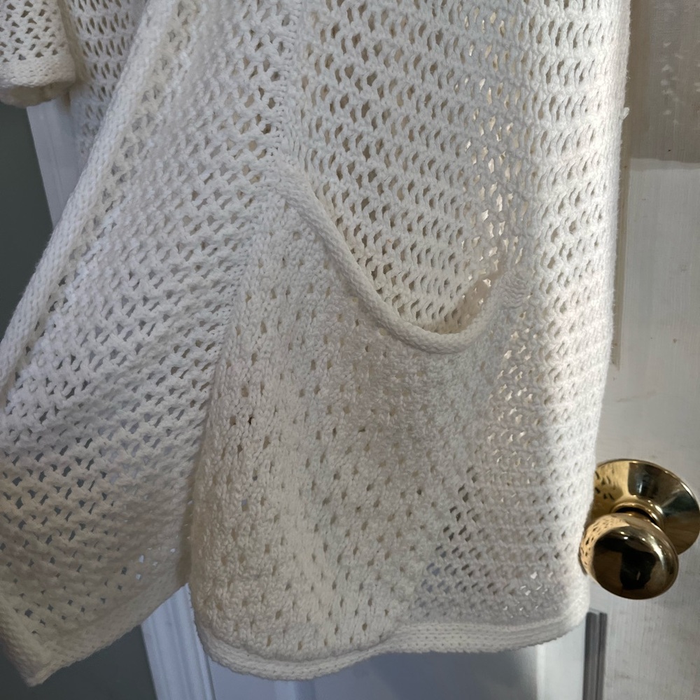 Anthropologie Angel of the North Ivory Knit Cardigan XS b7 - Picture 5 of 8